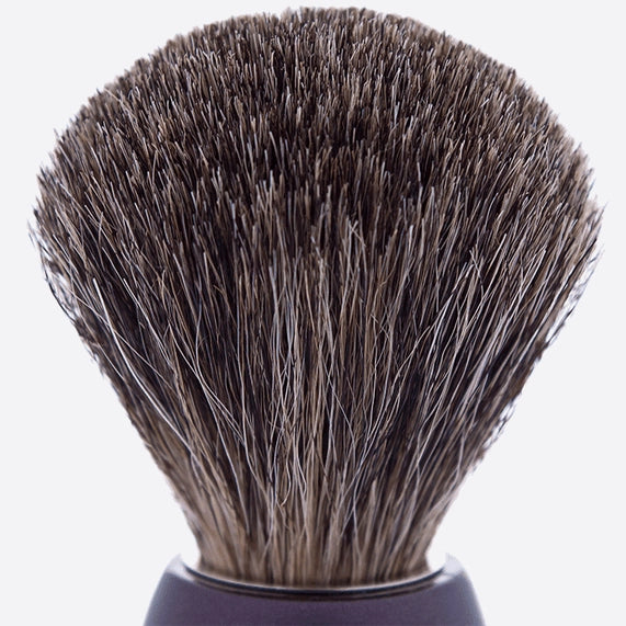Plisson 1808 Russian Grey Essential Shaving Brush - Pearl Brown