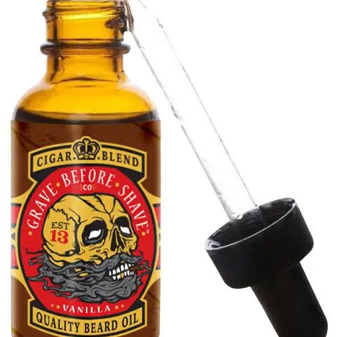 GRAVE BEFORE SHAVE BEARD OIL CIGAR BLEND 4oz or 30ml