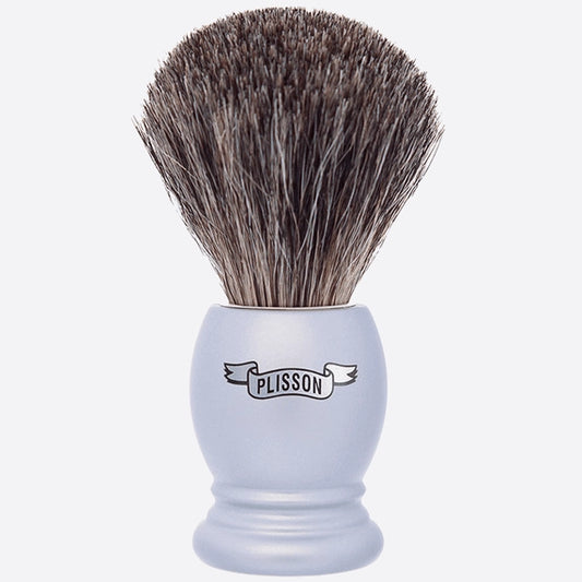 Plisson 1808 Russian Grey Essential Shaving Brush - Arctic grey