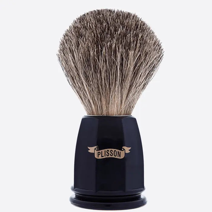 Plisson 1808 Black Russian Grey Facet Badger