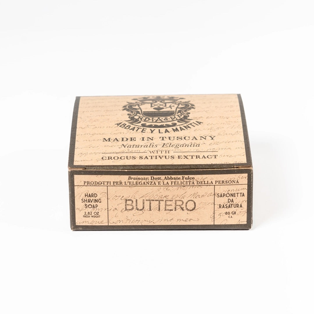 Wooden box with branding and product details on a white background
