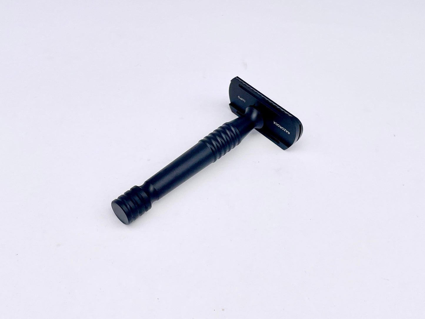 RazoRock Lupo (Wolf) Black Double Edge Safety Razor - Aluminium Black Anodised