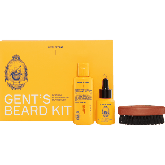 Beard Grooming Set - Beard Oil, Beard Shampoo, Beard Brush