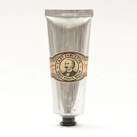 Capri Fawcett post-shave balm tube on a white background