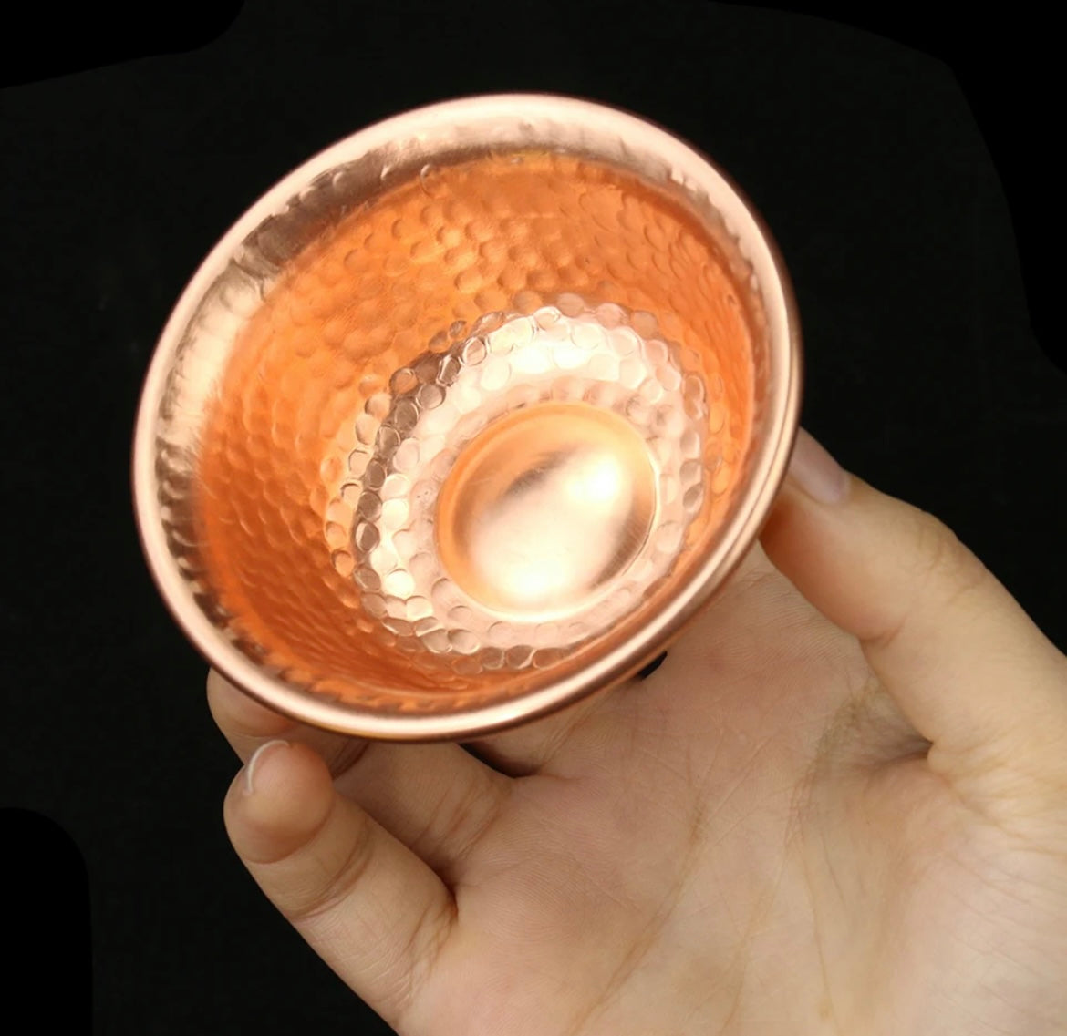 copper shaving bowl hand made
