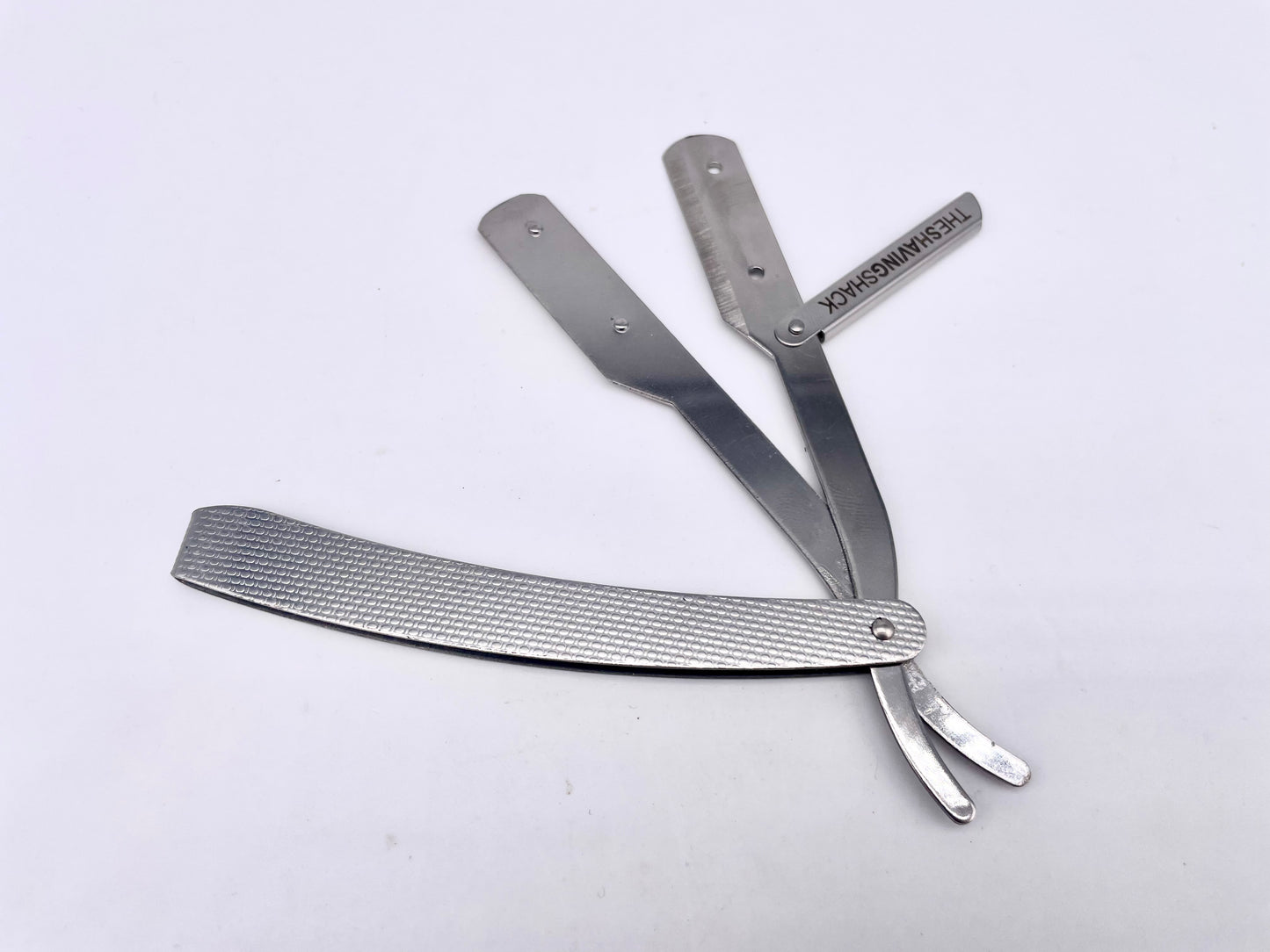 The Shaving Shack Silver Textured Shavette
