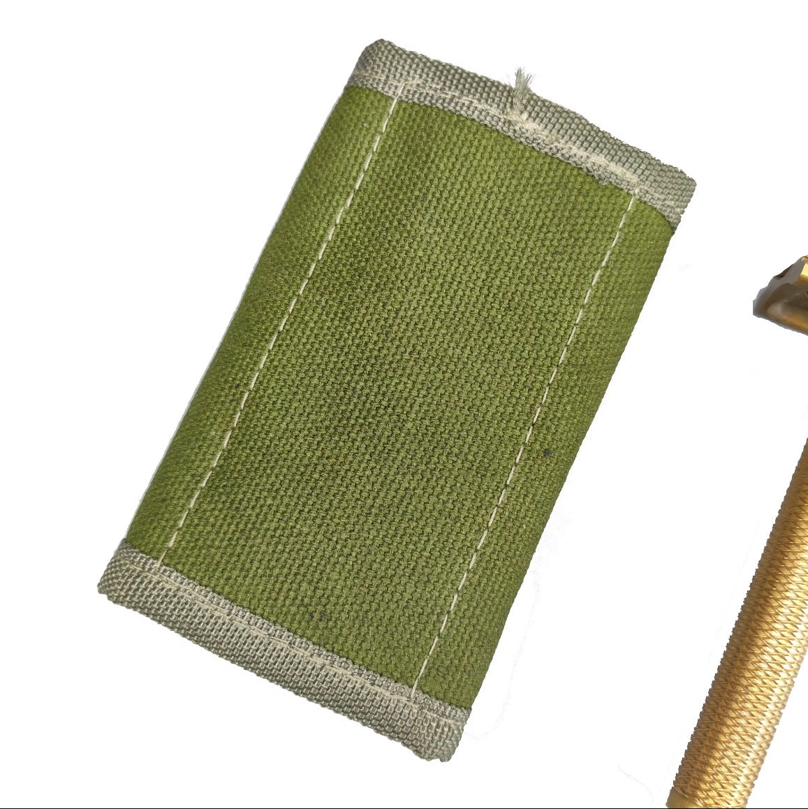 Safety Razor Travel Case with Pouches for Blades In Green