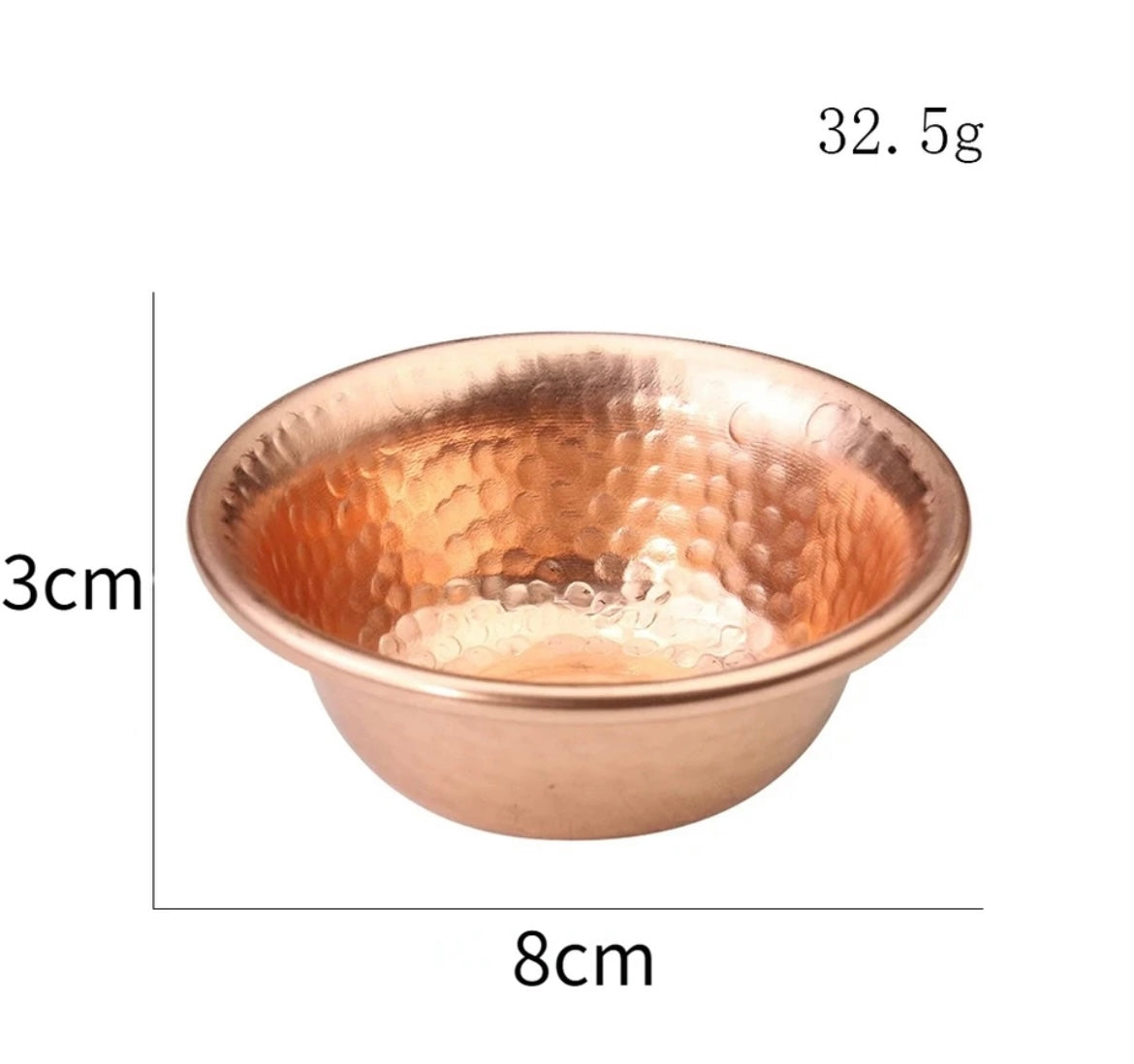 copper shaving bowl hand made