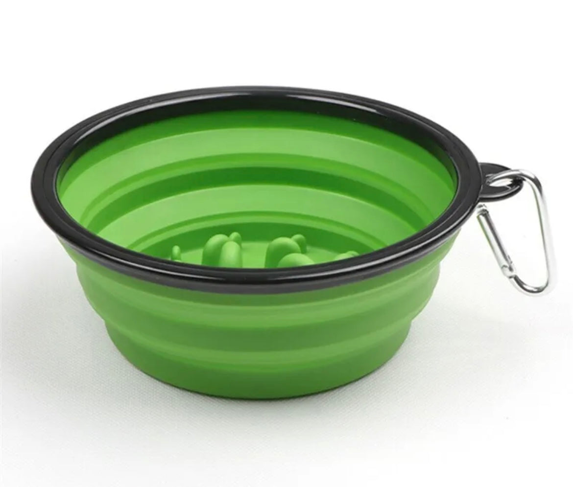 Collapsible Silicone Shaving Bowl-green