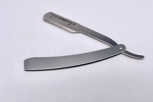 The Shaving Shack  Silver Textured Shavette