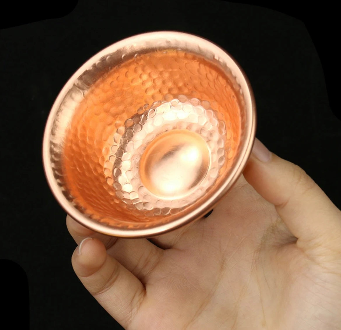 copper shaving bowl hand made