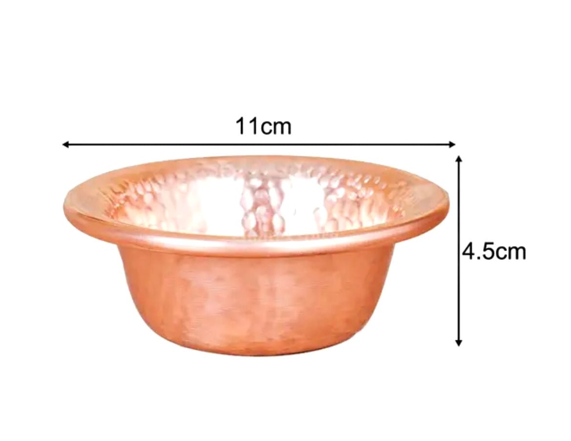 copper shaving bowl hand made Large Size