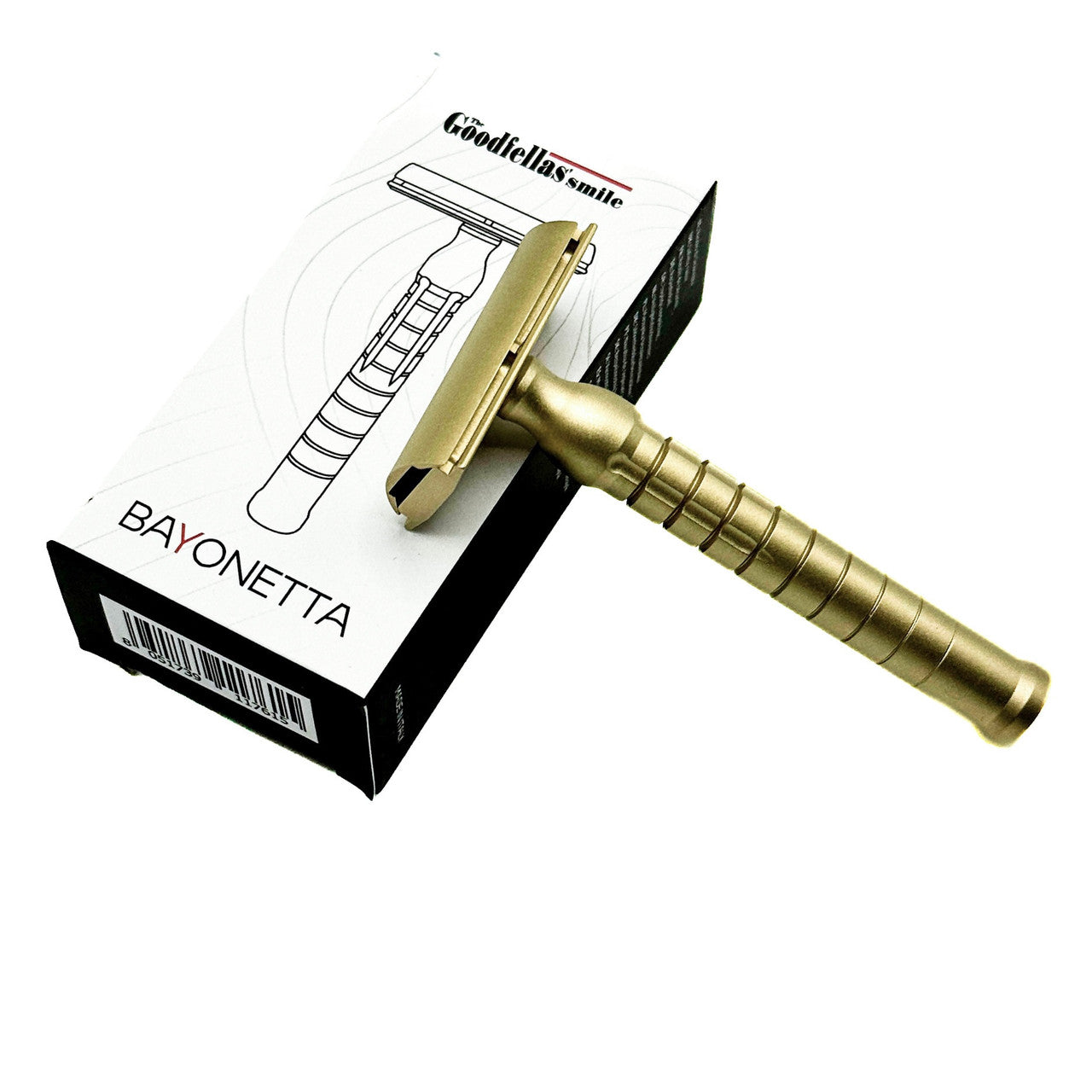 The Goodfellas’ smile safety razor Bayonetta-gold brass