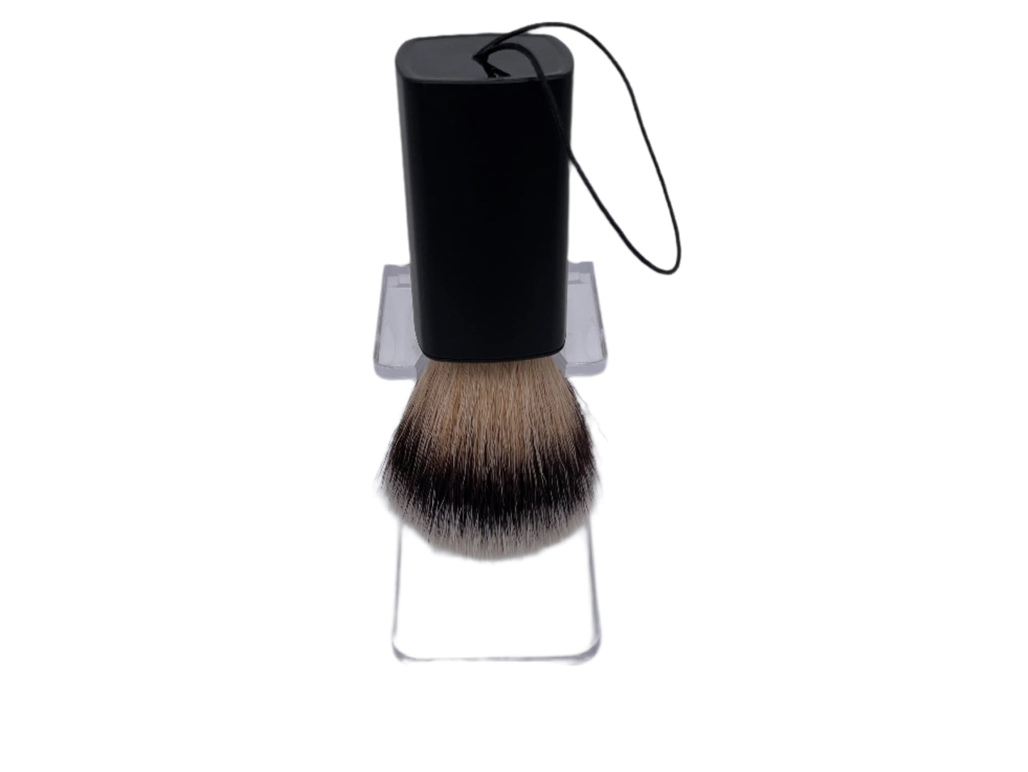 Hill And Drew Luxury Synthetic Silvertip Shaving Brush Modern black