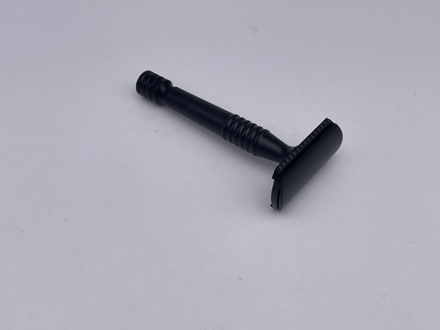 RazoRock Lupo (Wolf) Black Double Edge Safety Razor - Aluminium Black Anodised