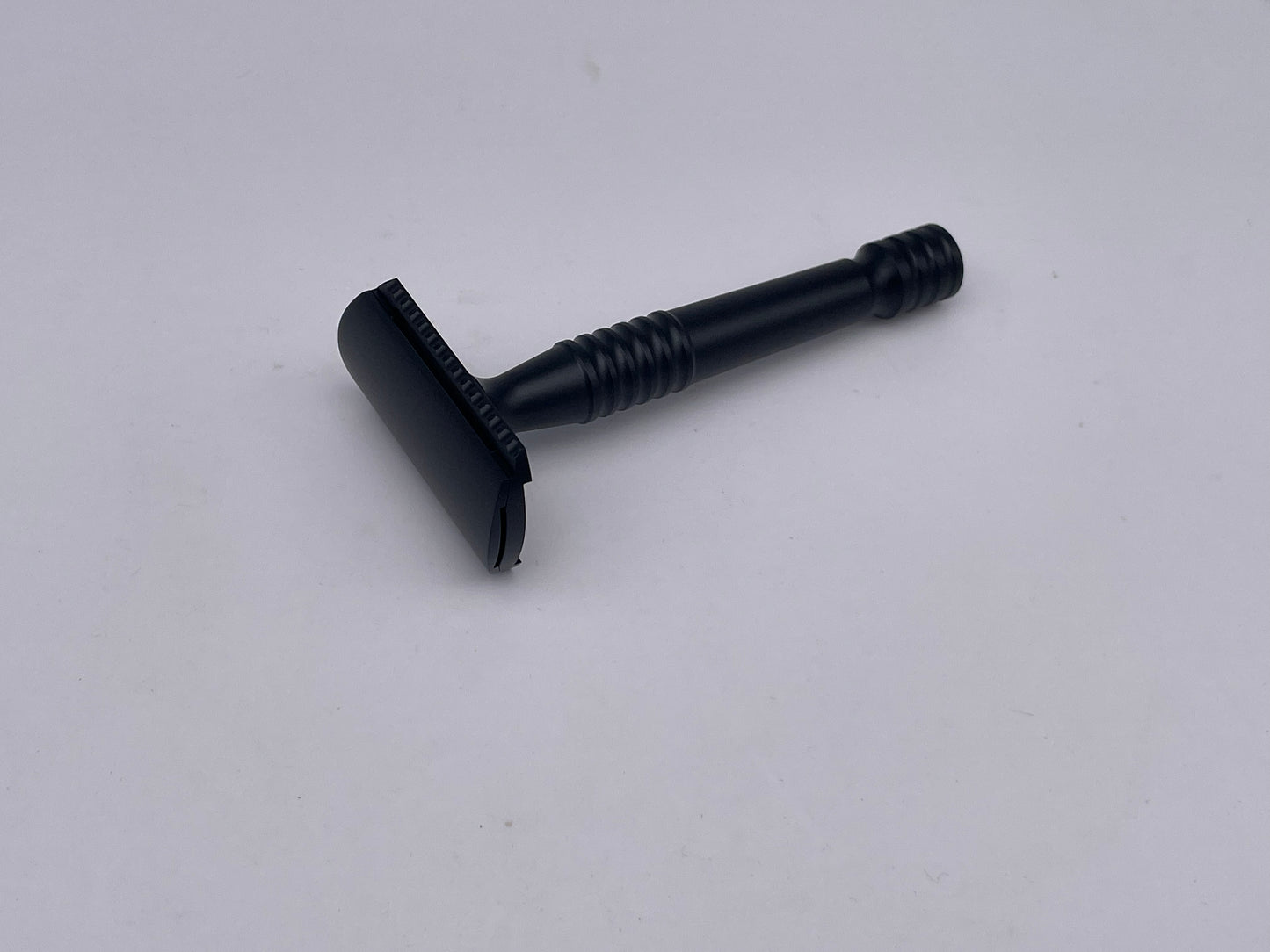 RazoRock Lupo (Wolf) Black Double Edge Safety Razor - Aluminium Black Anodised