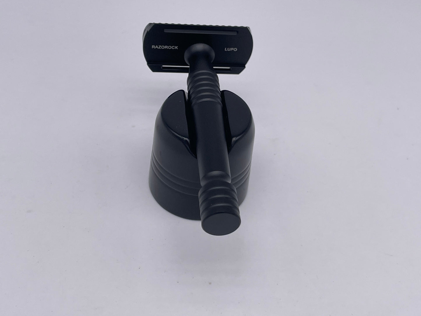 RazoRock Lupo (Wolf) Black Double Edge Safety Razor - Aluminium Black Anodised