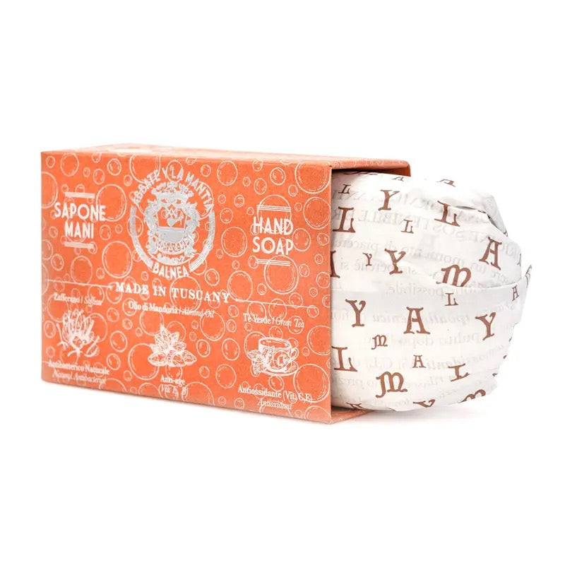 Abbate Y La Mantia Soap Saffron Sweet Almond Oil Green Tea