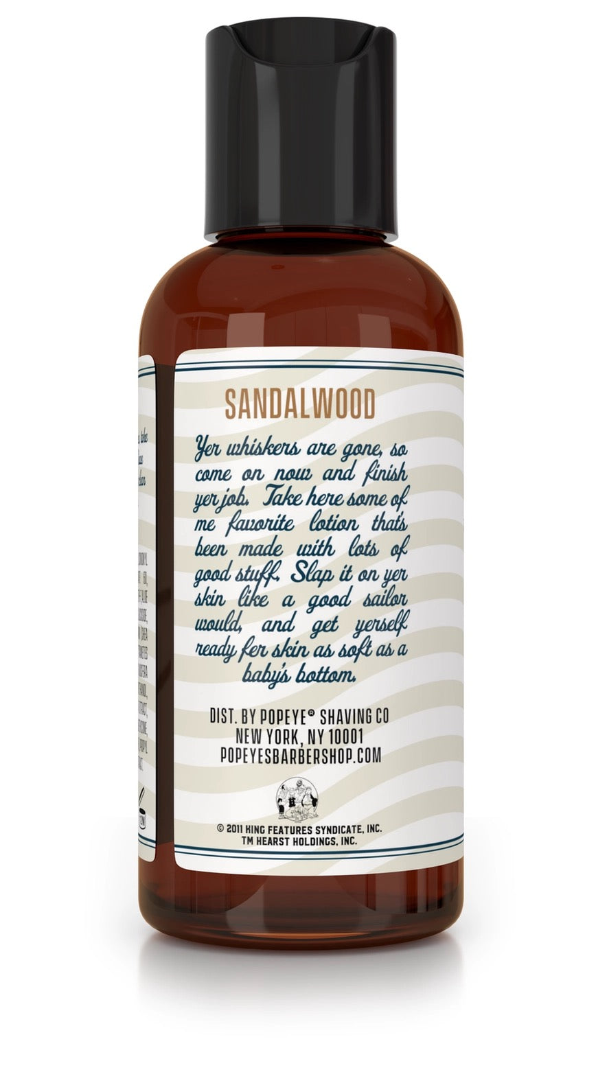 POPEYE Shave Company Post Shave Lotion 4oz — Sandalwood