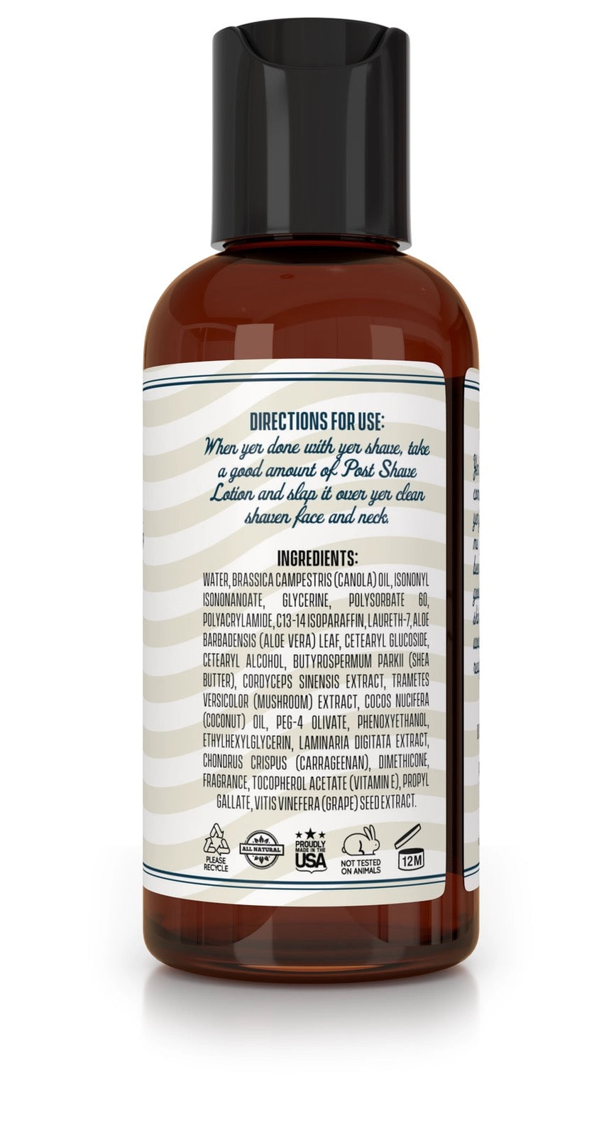 POPEYE Shave Company Post Shave Lotion 4oz — Sandalwood