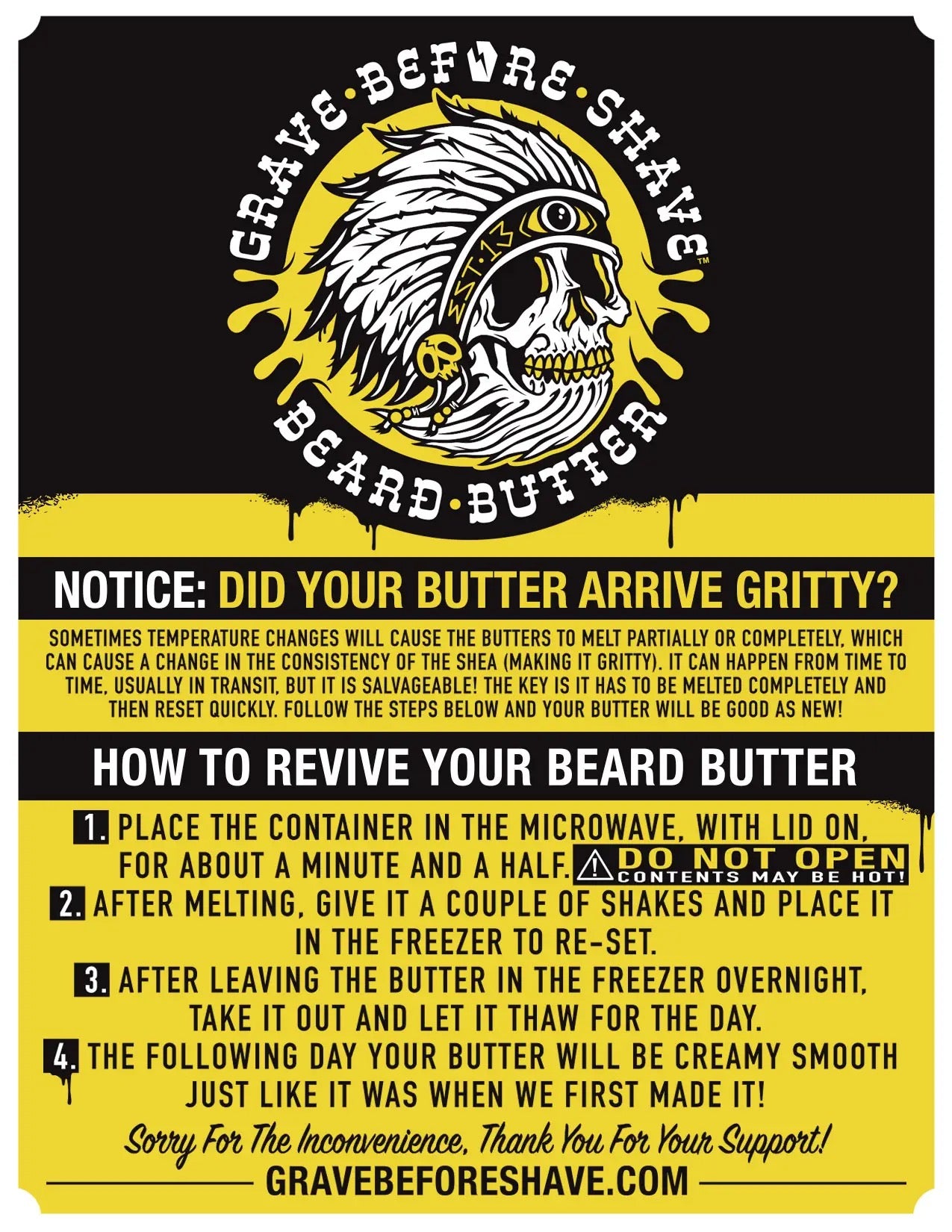 Grave Before Shave Beard Butter Liquid Gold
