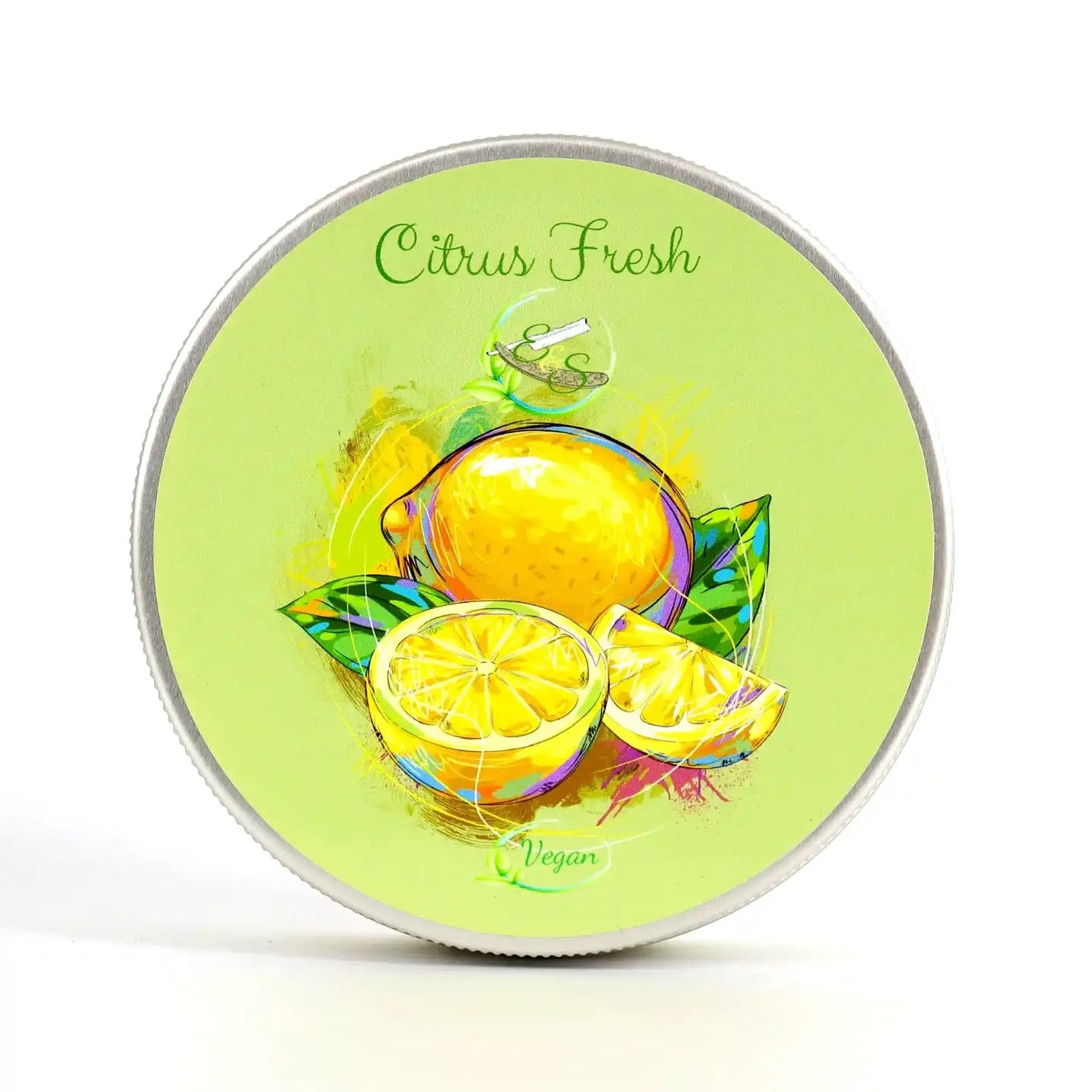 E&S Traditional Vegan Shaving Soap Citrus Fresh