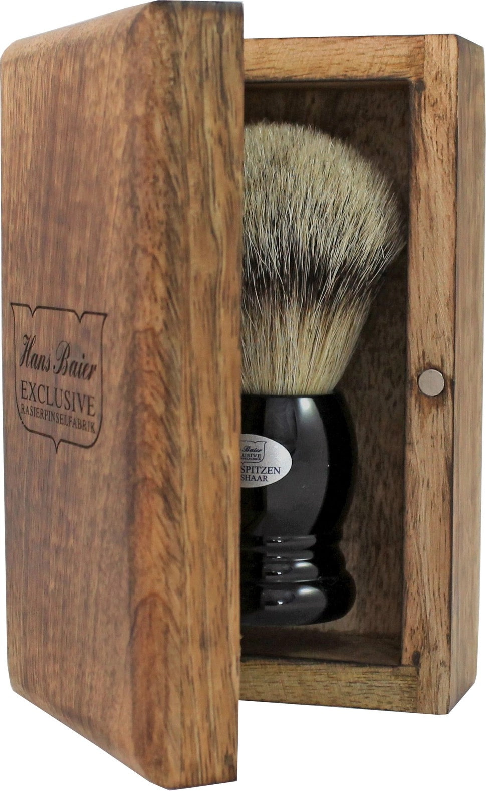 Hans Baier Exklusive Wooden Collector's Box For Shaving Brush