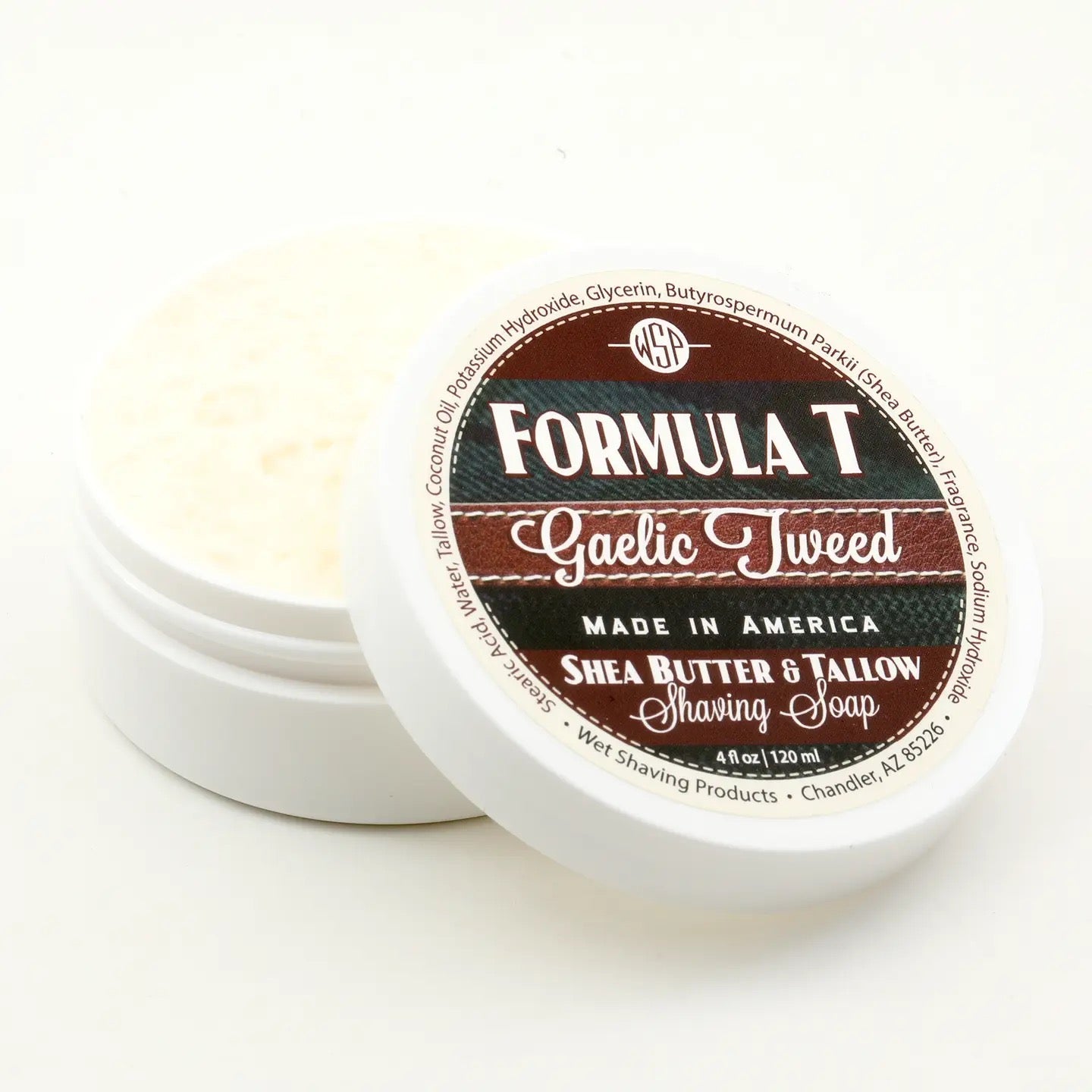 Wet Shaving Products Formula T Shave Soap - Gaelic Tweed - 4 Fl oz)