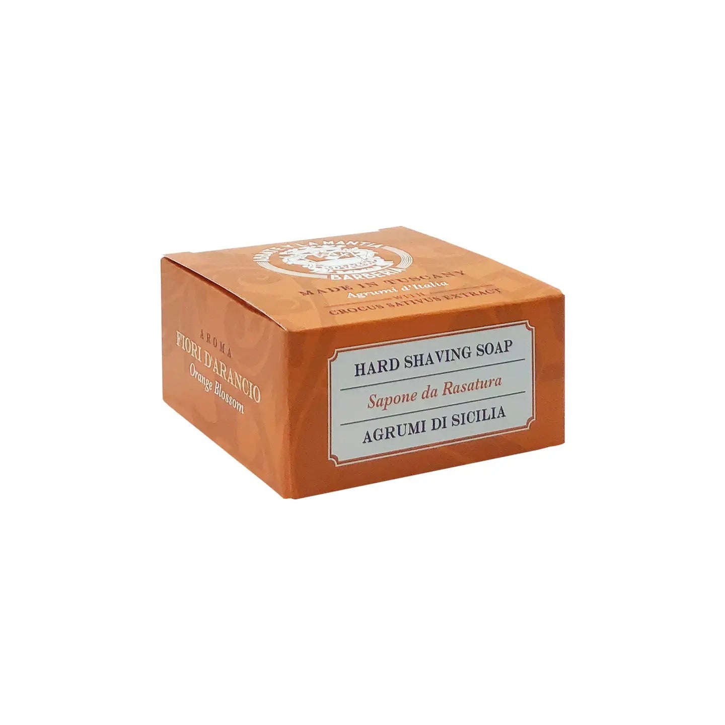 Abbate Y La Mantia Shaving Soap Orange Blossom Saffron and Pistachio