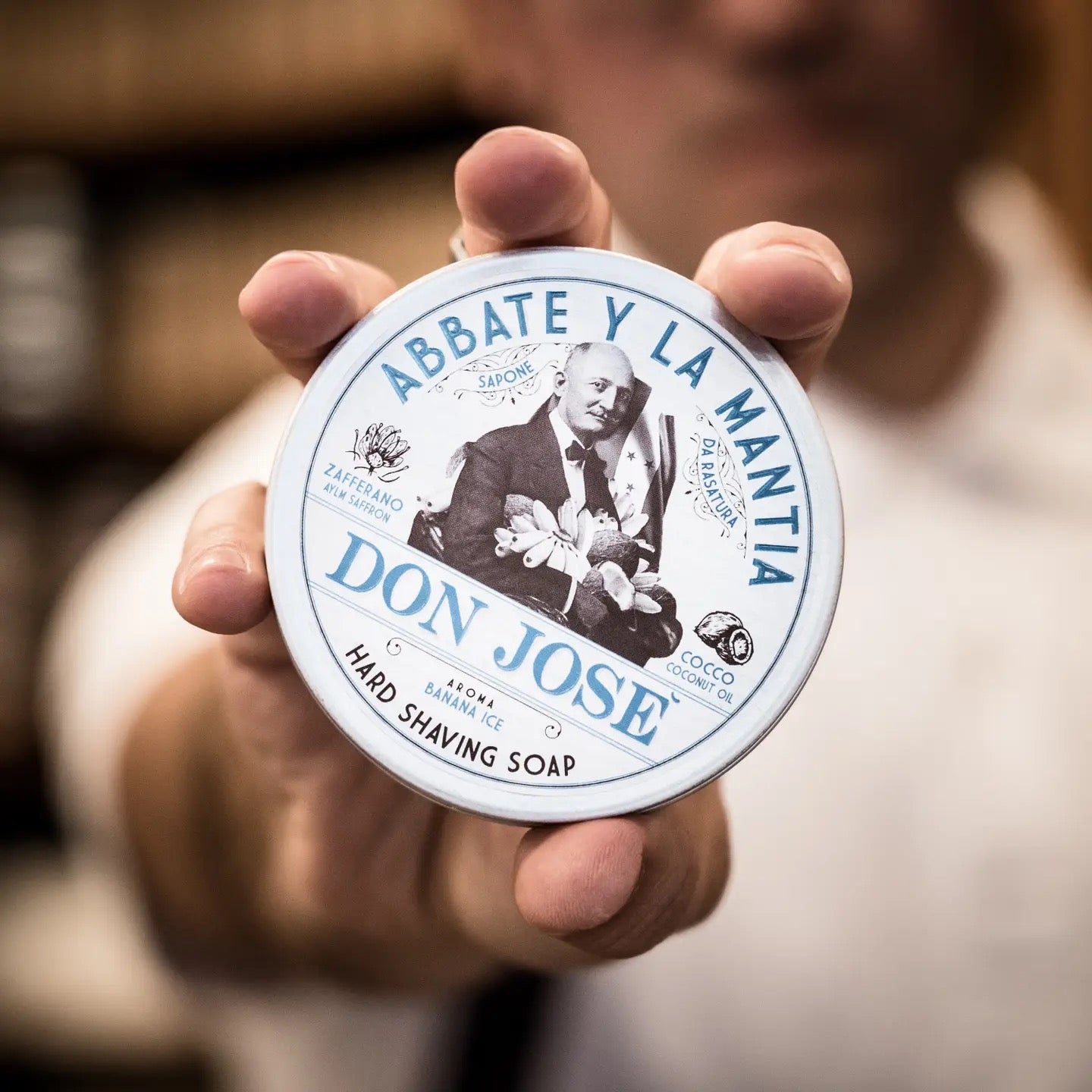 Abbate Y La Mantia DON JOSE Tropical Fresh Shaving Soap Saffron and Coconut