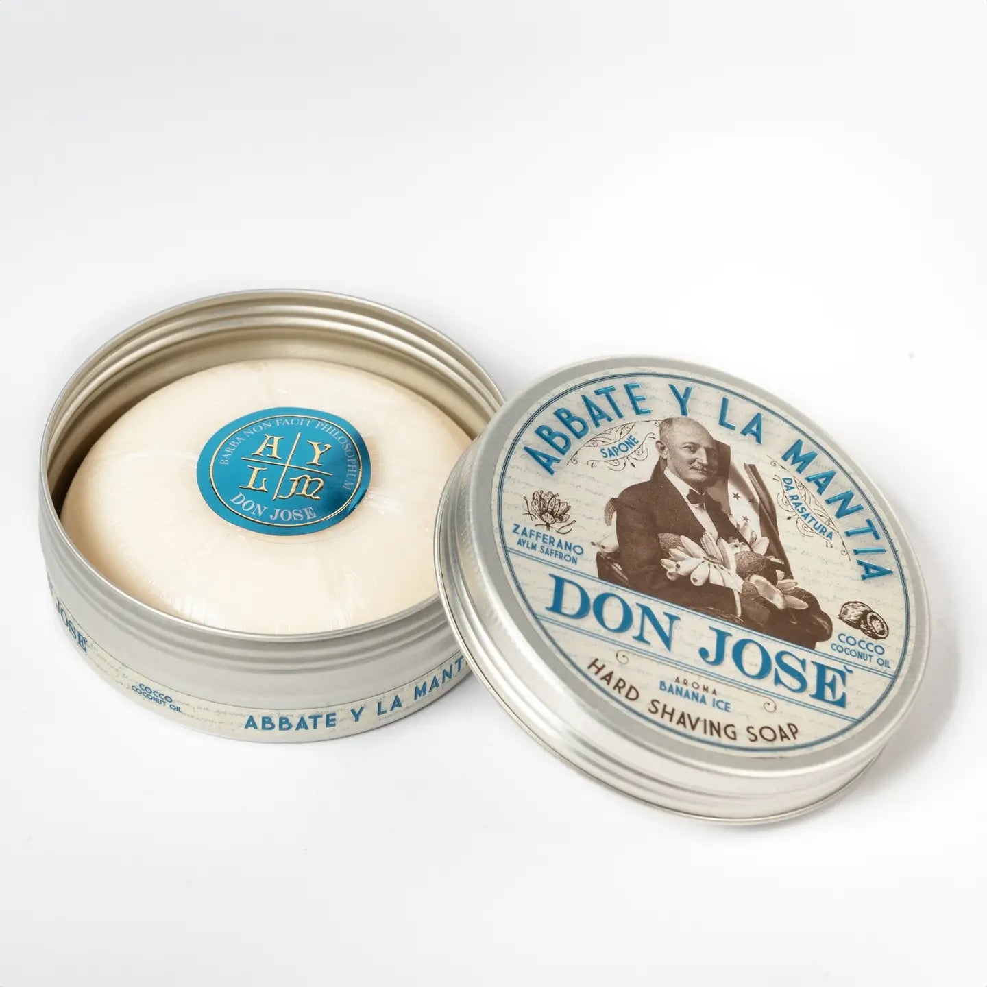 Abbate Y La Mantia DON JOSE Tropical Fresh Shaving Soap Saffron and Coconut