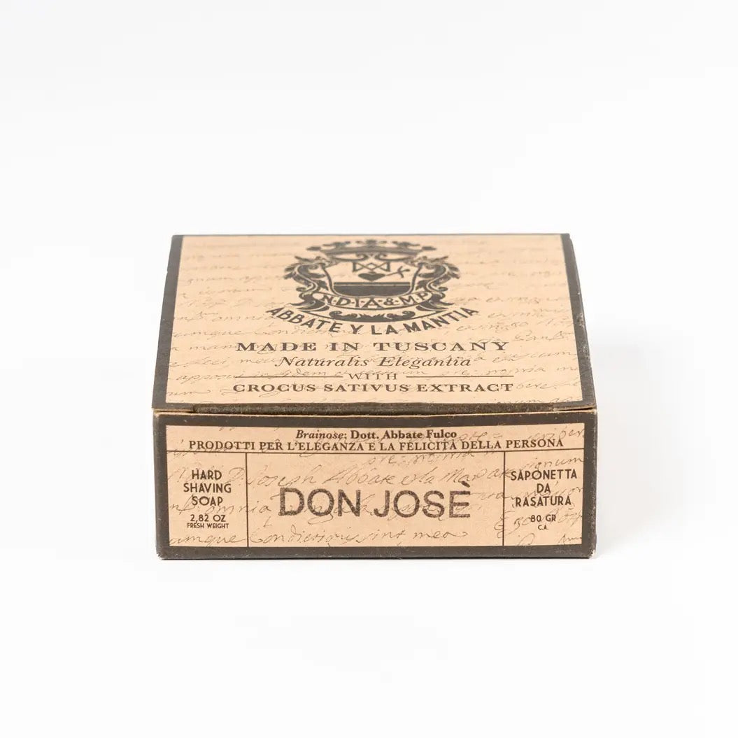 Abbate Y La Mantia DON JOSE Tropical Fresh Shaving Soap Saffron and Coconut