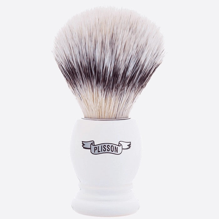 Plisson 1808 Essential Badger high Mountain White' Fibe -Pearly white