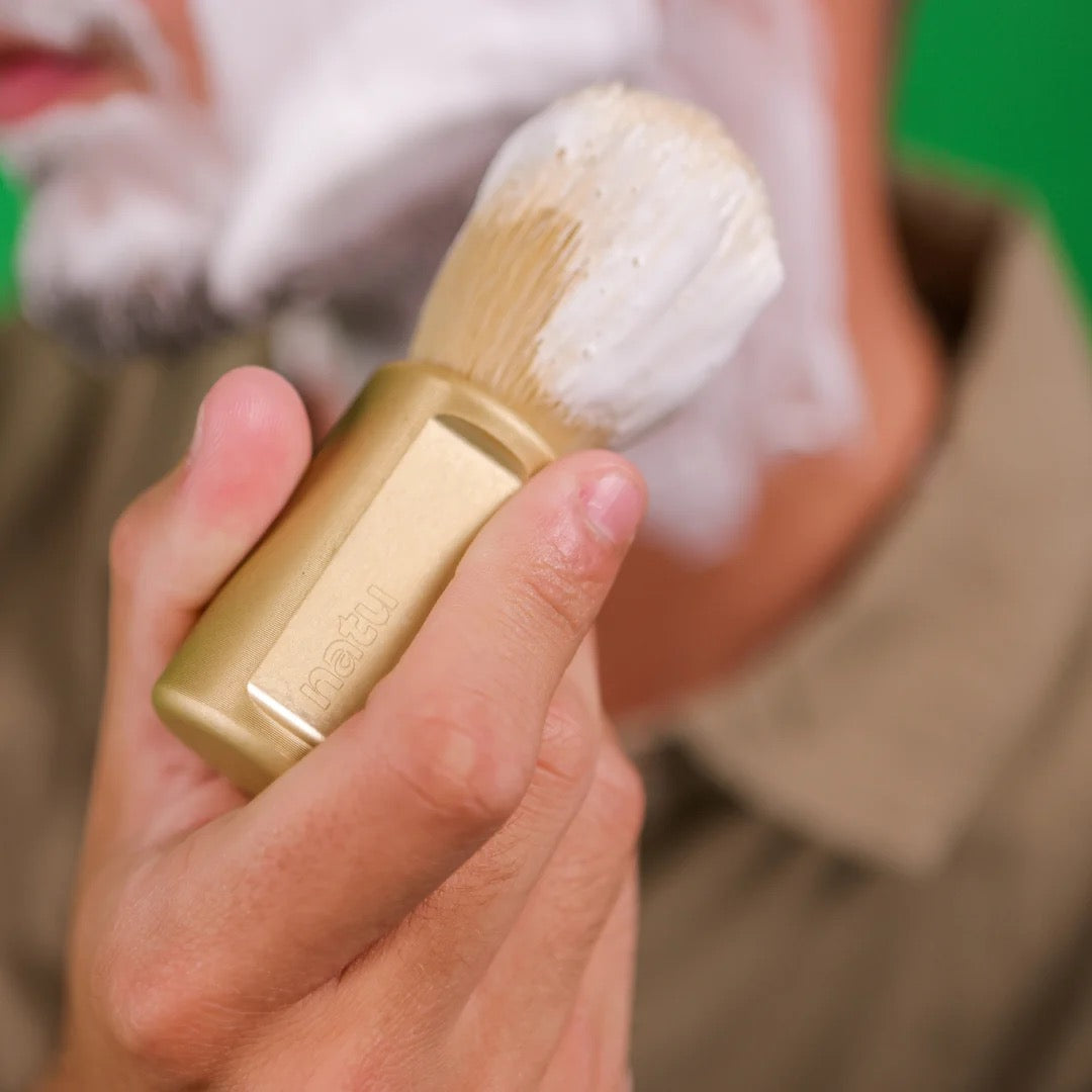 Natu Synthetic Shaving Brush Green