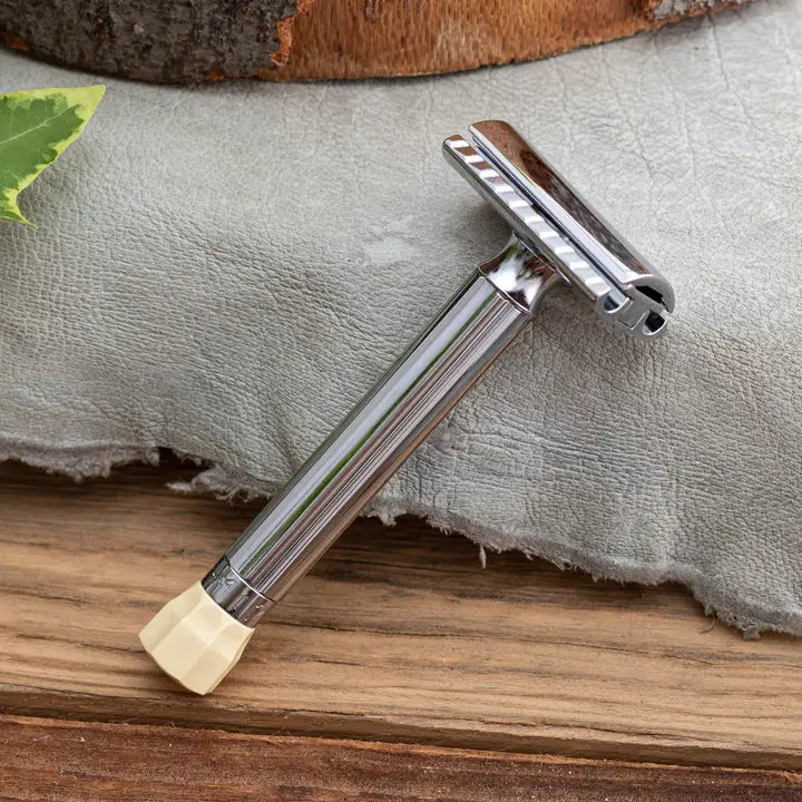 Merkur Progress Adjustable Double Edge Safety Razor – Long Handle, Chrome