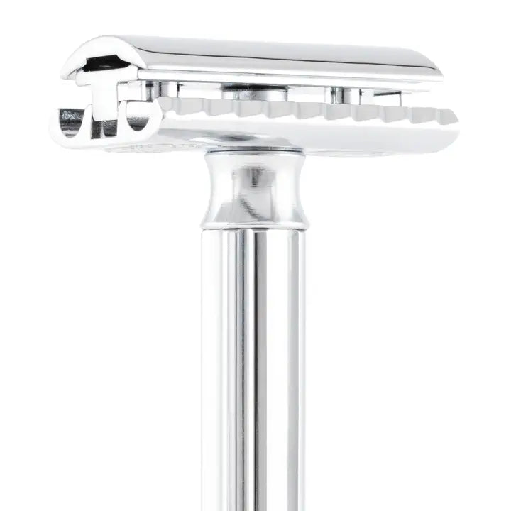 Merkur Progress Adjustable Double Edge Safety Razor – Long Handle, Chrome
