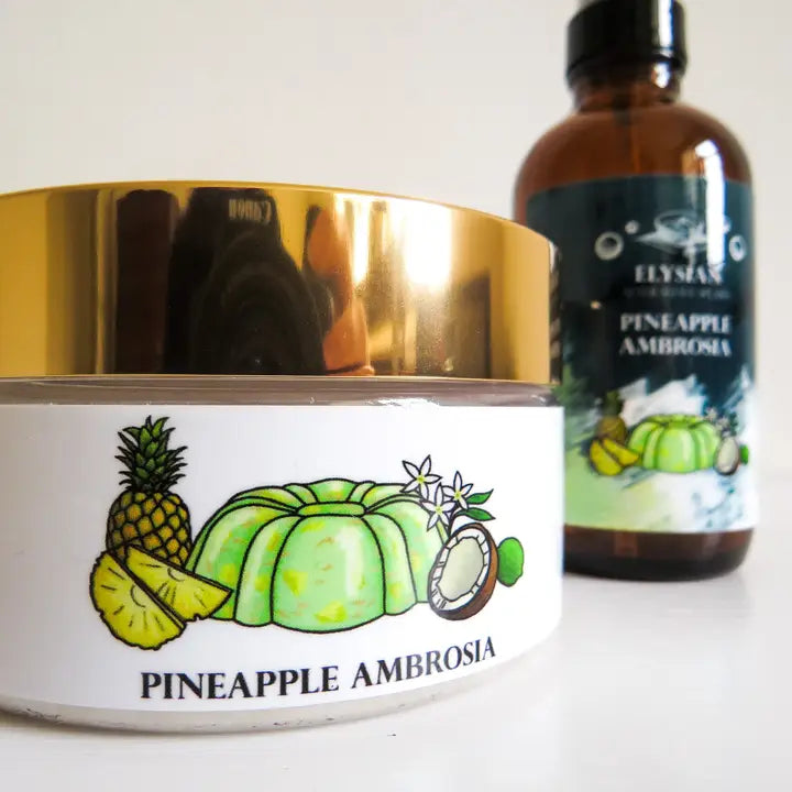 Elysian Soap Shop Pineapple Ambrosia Shaving Soap