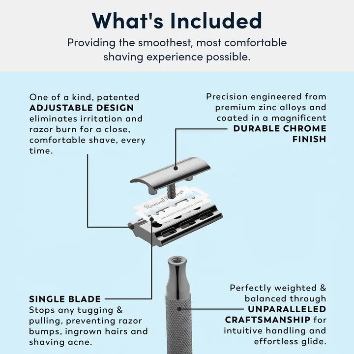 Rockwell safety razor 2c chrome
