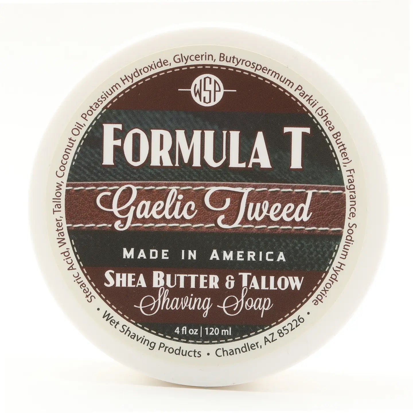 Wet Shaving Products Formula T Shave Soap - Gaelic Tweed - 4 Fl oz)