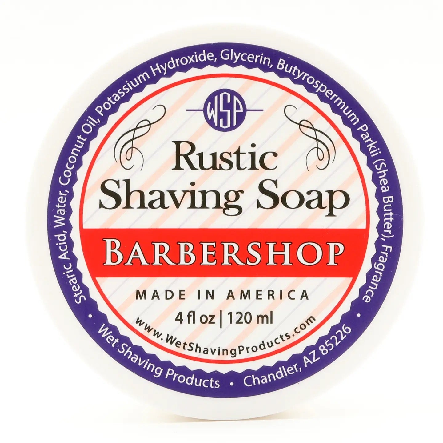 Wet Shaving Products Rustic Shaving Soap - Barbershop - 4 Fl oz