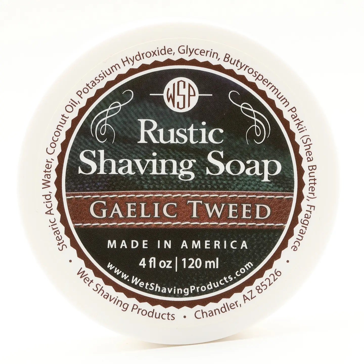 Wet Shaving Products Rustic Shaving Soap - Gaelic Tweed