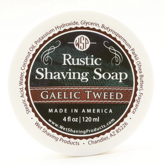 Wet Shaving Products Rustic Shaving Soap - Gaelic Tweed