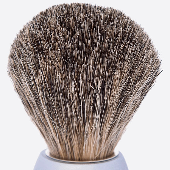 Plisson 1808 Russian Grey Essential Shaving Brush - Arctic grey