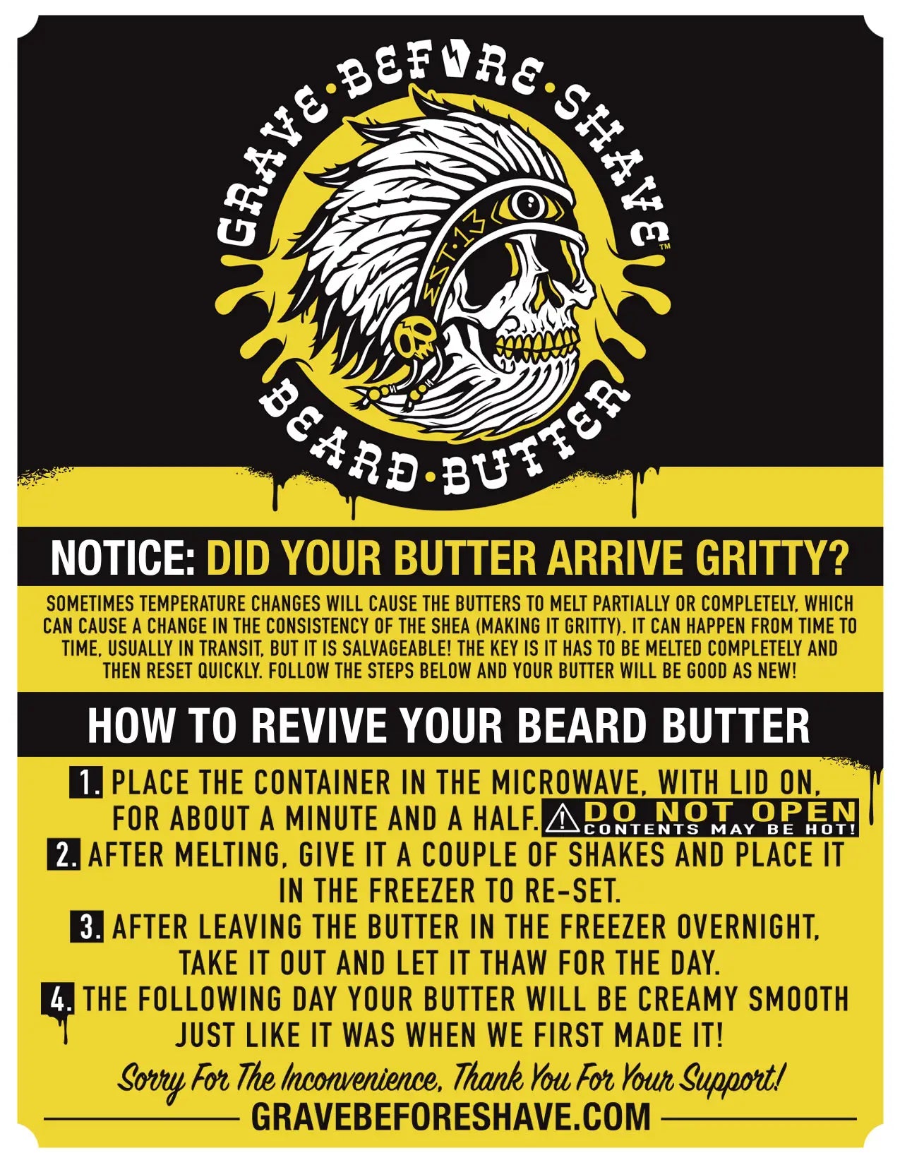 Grave Before Shave Beard Butter - Aphrodisiac Blend