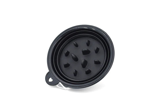 Collapsible Silicone Shaving Bowl-black