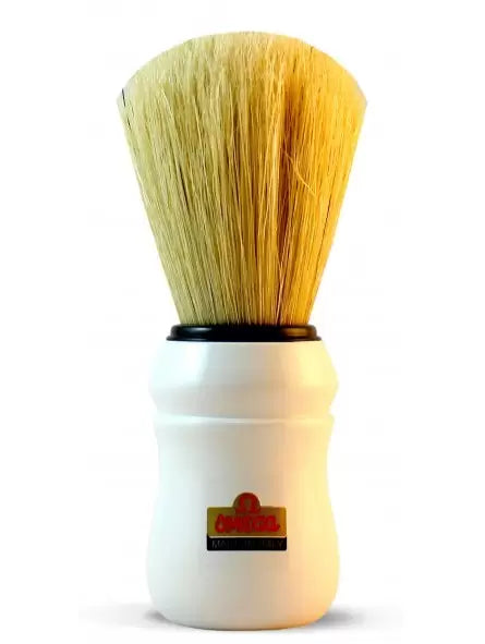 Omega Professional Nº49 Pure Bristle Shaving Brush White Handle