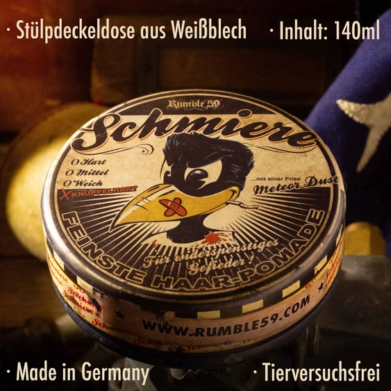 Rumble59 Schmiere Oil-Based Pomade – Rock Hard (140ml)