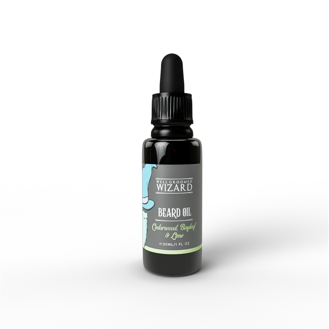wizard Beard Oil & Comb Gift Set 30ml -Cedarwood Bayleaf & Lime