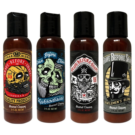 Grave Before Shave Beard Cream 2 oz. Bottle - Bay Rum Scent