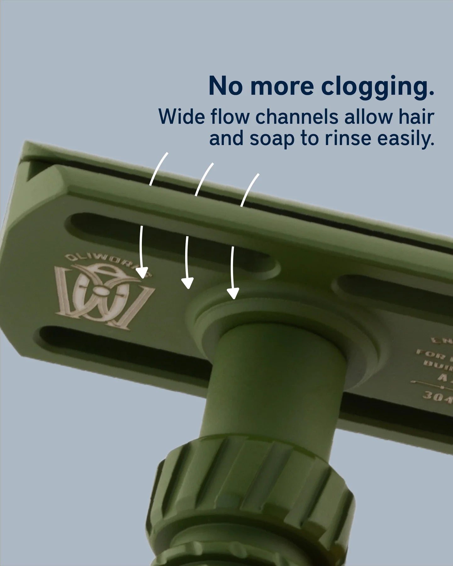 OliWorks M3TEORITE IN GREEN WITH FULL SET OF PLATES Stainless Steel Safety Razor